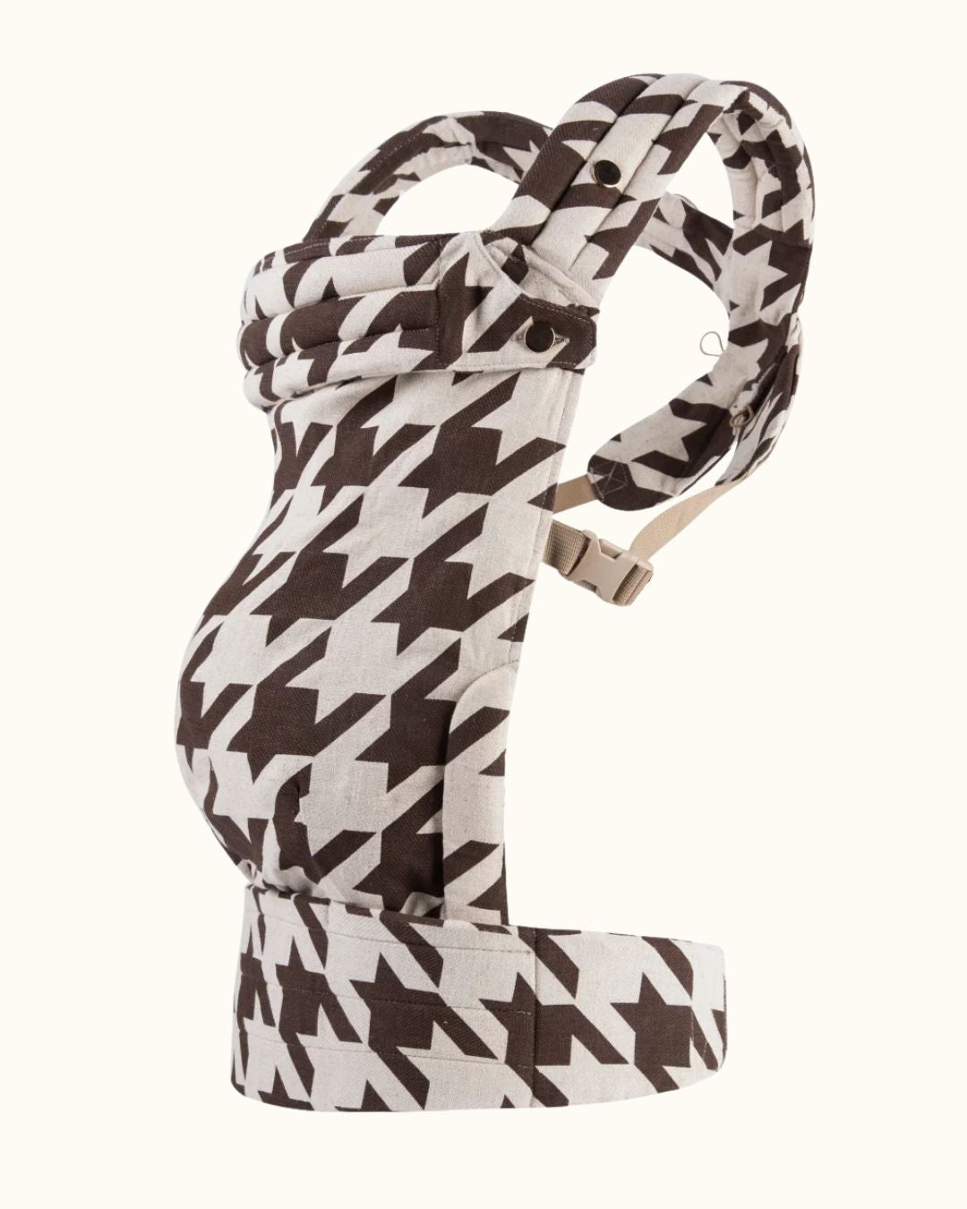 Bübbi | Houndstooth Baby Carrier | Coffee