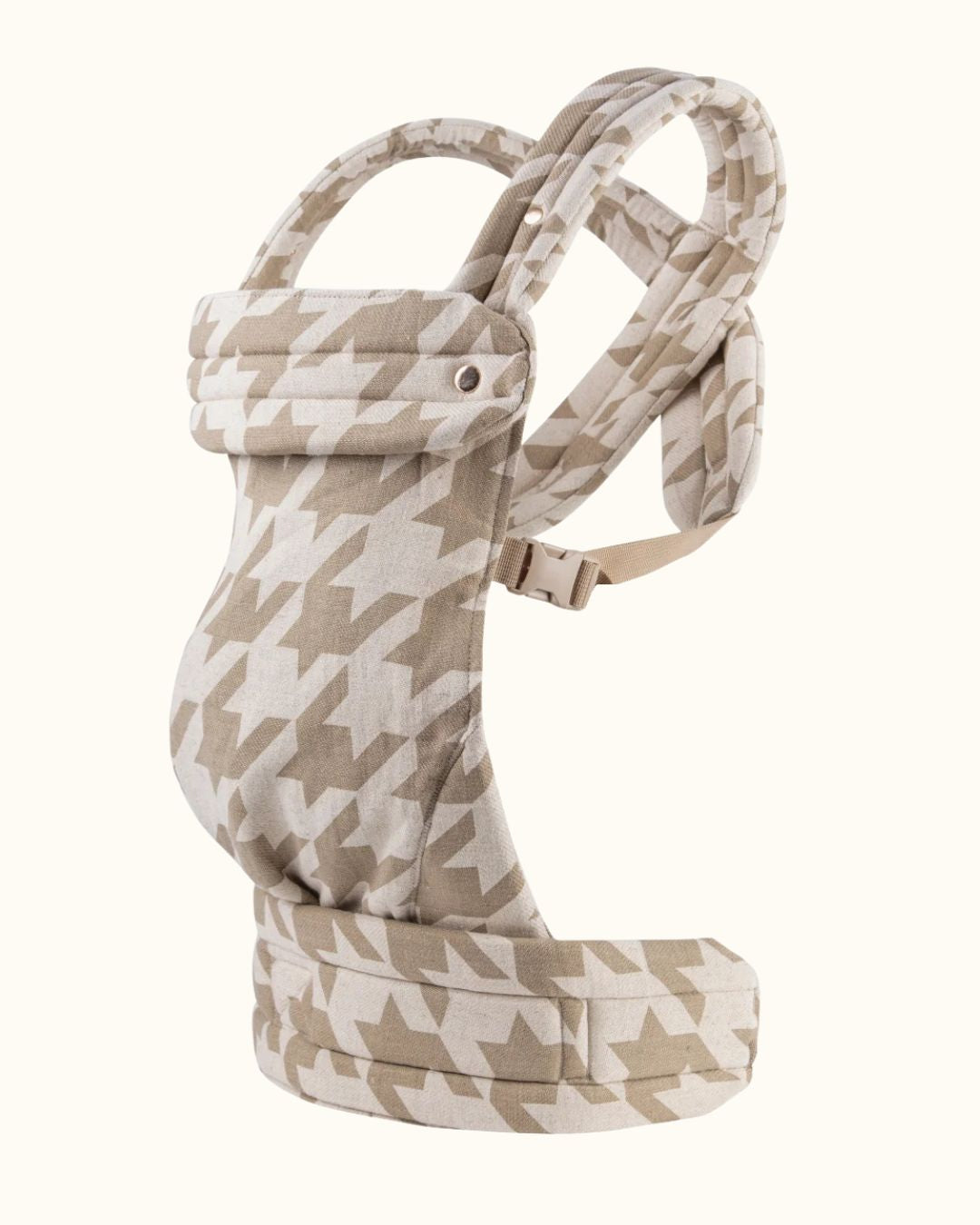 Bübbi | Houndstooth Baby Carrier | Khaki